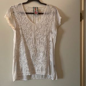 Johnny Was embroidered tunic. SZ XS
